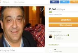 Uber driver killed by a drunk driver. 
son wants help to bury him